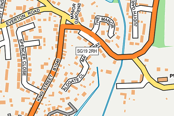 SG19 2RH map - OS OpenMap – Local (Ordnance Survey)