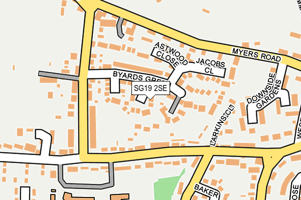 SG19 2SE map - OS OpenMap – Local (Ordnance Survey)