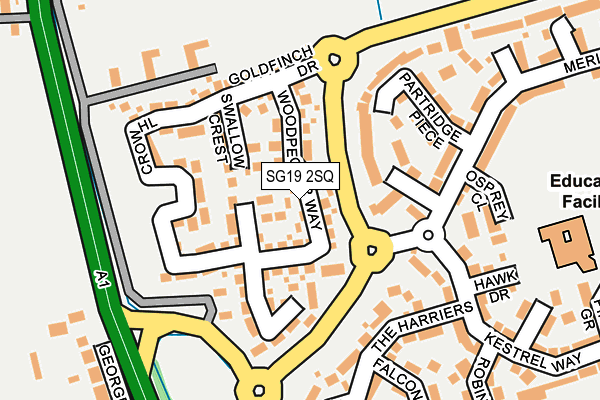 SG19 2SQ map - OS OpenMap – Local (Ordnance Survey)