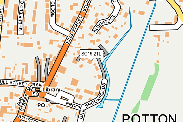 SG19 2TL map - OS OpenMap – Local (Ordnance Survey)