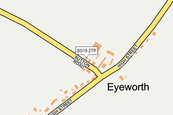 SG19 2TP map - OS OpenMap – Local (Ordnance Survey)