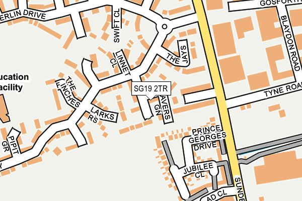 SG19 2TR map - OS OpenMap – Local (Ordnance Survey)