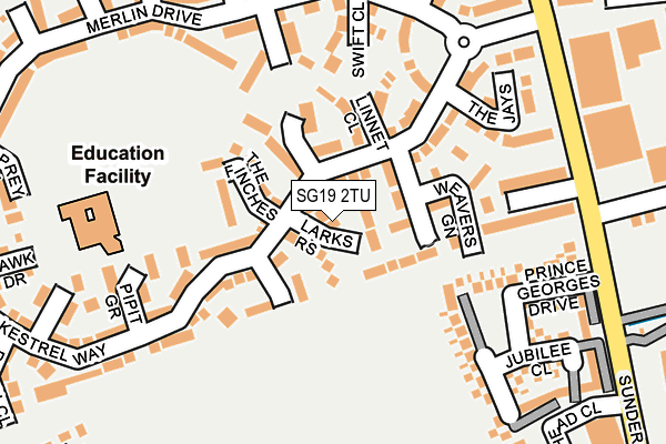 SG19 2TU map - OS OpenMap – Local (Ordnance Survey)