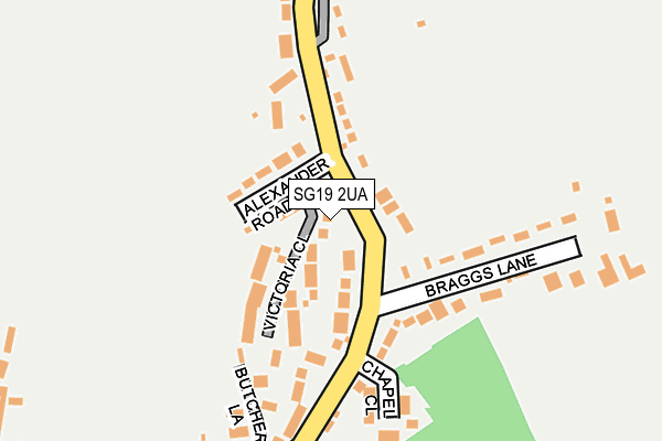 SG19 2UA map - OS OpenMap – Local (Ordnance Survey)