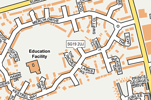 SG19 2UJ map - OS OpenMap – Local (Ordnance Survey)