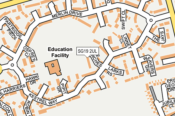 SG19 2UL map - OS OpenMap – Local (Ordnance Survey)