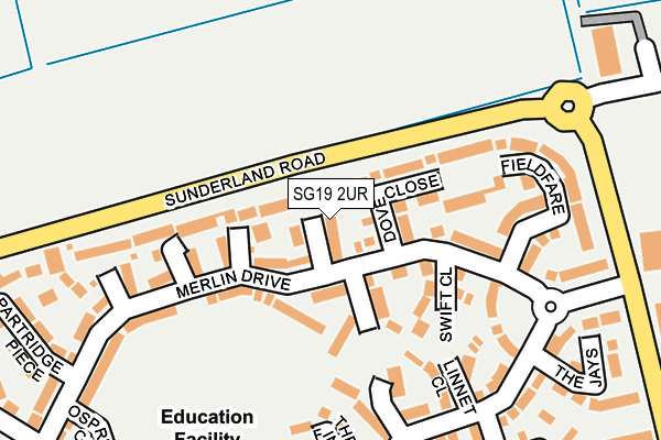 SG19 2UR map - OS OpenMap – Local (Ordnance Survey)