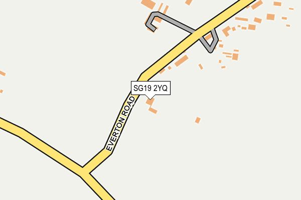 SG19 2YQ map - OS OpenMap – Local (Ordnance Survey)
