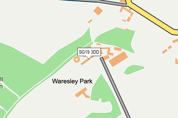 SG19 3DD map - OS OpenMap – Local (Ordnance Survey)
