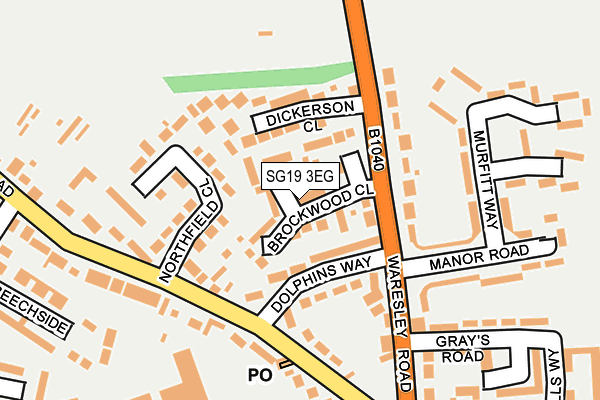 SG19 3EG map - OS OpenMap – Local (Ordnance Survey)