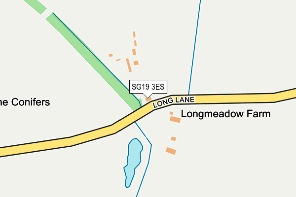 SG19 3ES map - OS OpenMap – Local (Ordnance Survey)