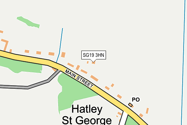 SG19 3HN map - OS OpenMap – Local (Ordnance Survey)