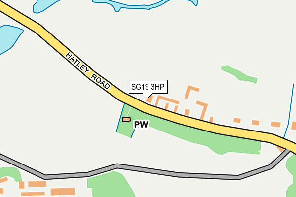 SG19 3HP map - OS OpenMap – Local (Ordnance Survey)