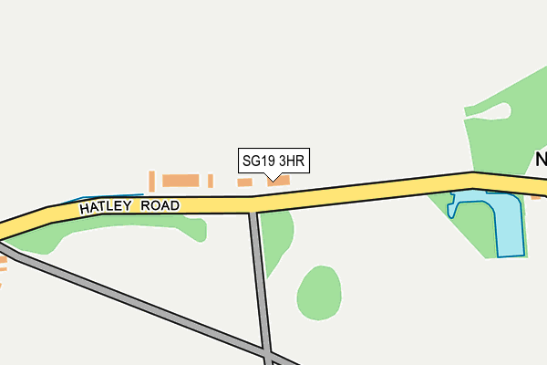 SG19 3HR map - OS OpenMap – Local (Ordnance Survey)