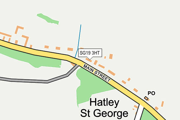 SG19 3HT map - OS OpenMap – Local (Ordnance Survey)