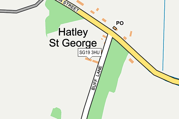 SG19 3HU map - OS OpenMap – Local (Ordnance Survey)