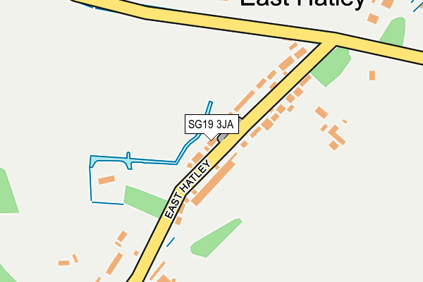 SG19 3JA map - OS OpenMap – Local (Ordnance Survey)