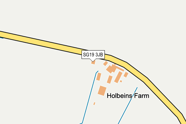 SG19 3JB map - OS OpenMap – Local (Ordnance Survey)