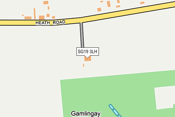 SG19 3LH map - OS OpenMap – Local (Ordnance Survey)