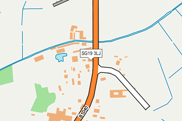 SG19 3LJ map - OS OpenMap – Local (Ordnance Survey)