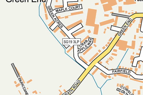 SG19 3LP map - OS OpenMap – Local (Ordnance Survey)