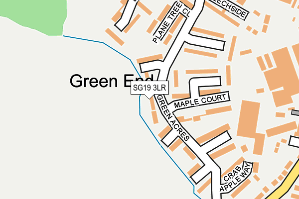 SG19 3LR map - OS OpenMap – Local (Ordnance Survey)