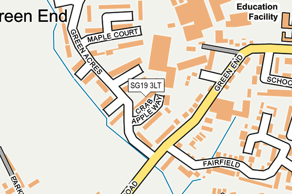 SG19 3LT map - OS OpenMap – Local (Ordnance Survey)