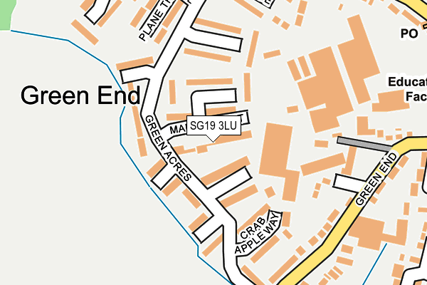 SG19 3LU map - OS OpenMap – Local (Ordnance Survey)