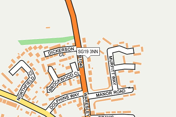 SG19 3NN map - OS OpenMap – Local (Ordnance Survey)