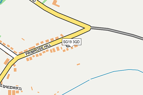 SG19 3QD map - OS OpenMap – Local (Ordnance Survey)