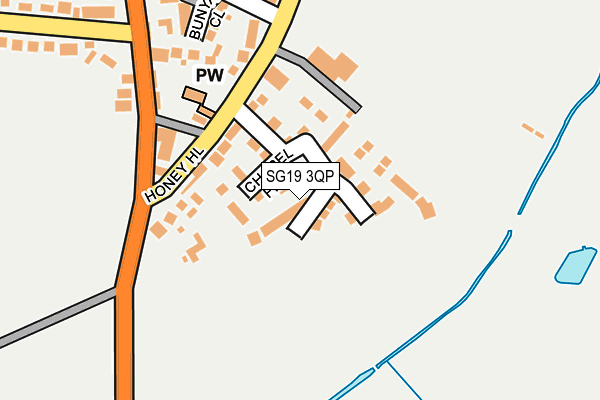 SG19 3QP map - OS OpenMap – Local (Ordnance Survey)
