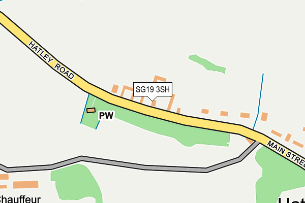 SG19 3SH map - OS OpenMap – Local (Ordnance Survey)