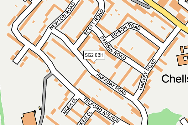 SG2 0BH map - OS OpenMap – Local (Ordnance Survey)