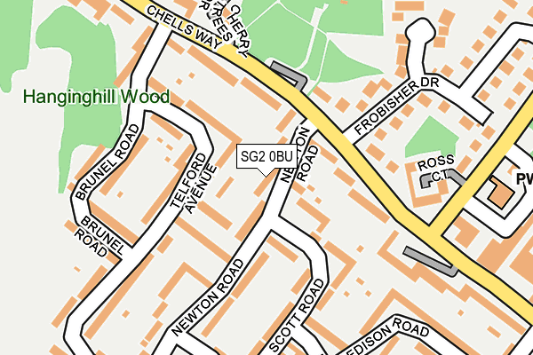 SG2 0BU map - OS OpenMap – Local (Ordnance Survey)