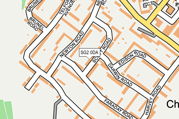 SG2 0DA map - OS OpenMap – Local (Ordnance Survey)