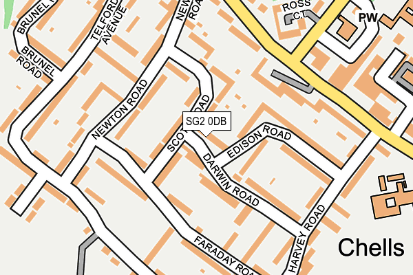 SG2 0DB map - OS OpenMap – Local (Ordnance Survey)