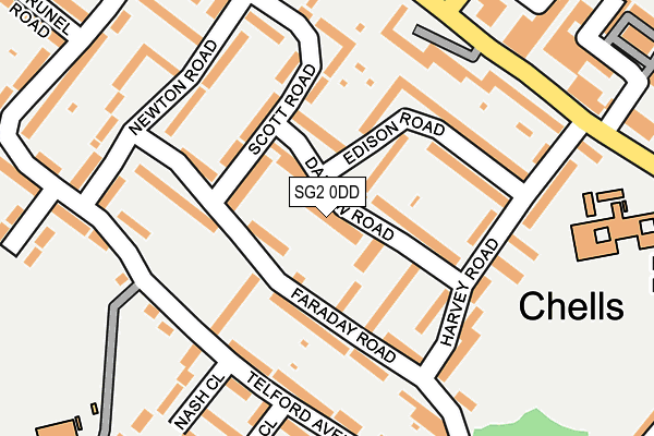 SG2 0DD map - OS OpenMap – Local (Ordnance Survey)
