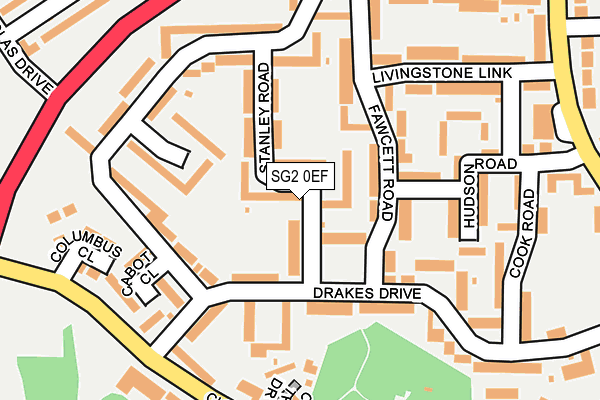 SG2 0EF map - OS OpenMap – Local (Ordnance Survey)