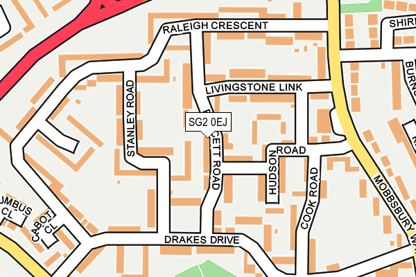 SG2 0EJ map - OS OpenMap – Local (Ordnance Survey)
