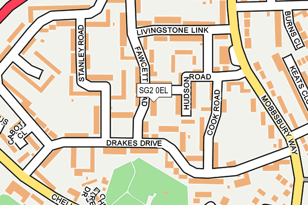 SG2 0EL map - OS OpenMap – Local (Ordnance Survey)