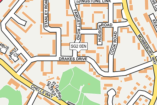 SG2 0EN map - OS OpenMap – Local (Ordnance Survey)