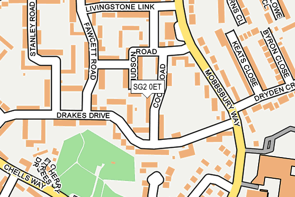 SG2 0ET map - OS OpenMap – Local (Ordnance Survey)