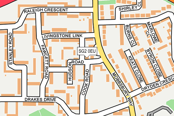 SG2 0EU map - OS OpenMap – Local (Ordnance Survey)
