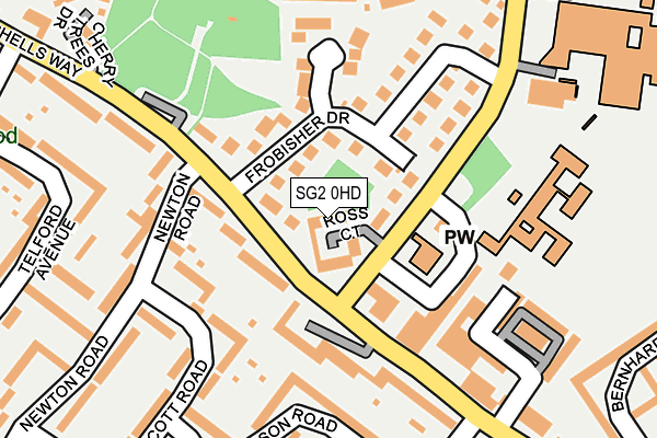 SG2 0HD map - OS OpenMap – Local (Ordnance Survey)