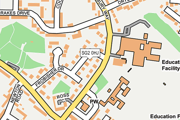 SG2 0HJ map - OS OpenMap – Local (Ordnance Survey)