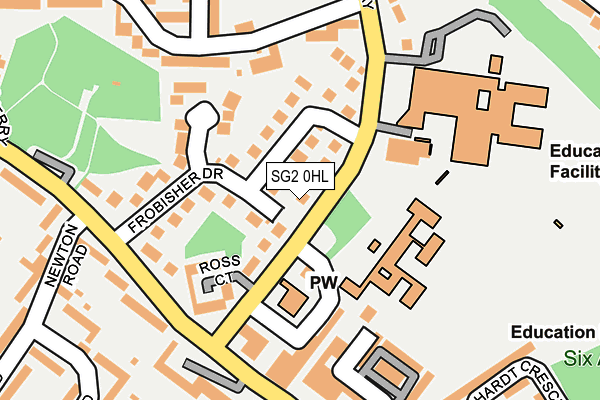 SG2 0HL map - OS OpenMap – Local (Ordnance Survey)