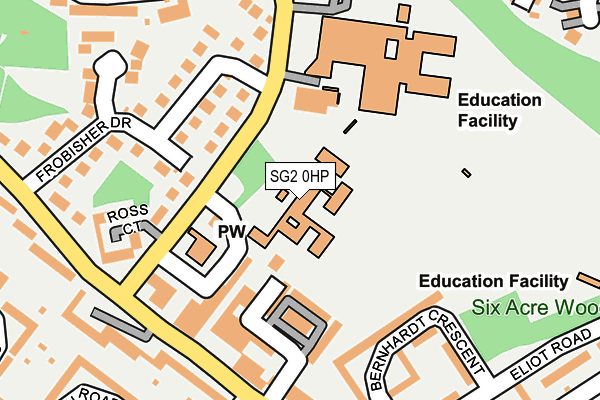 SG2 0HP map - OS OpenMap – Local (Ordnance Survey)