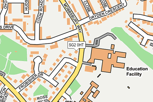 SG2 0HT map - OS OpenMap – Local (Ordnance Survey)
