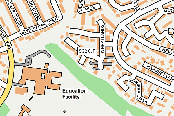 SG2 0JT map - OS OpenMap – Local (Ordnance Survey)
