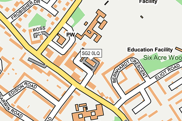 SG2 0LQ map - OS OpenMap – Local (Ordnance Survey)